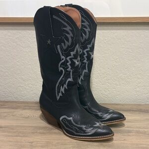 Black cowboy boots